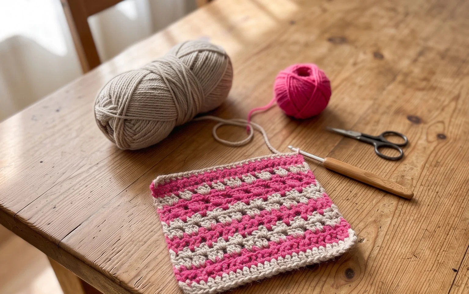 Classic Crochet Granny Square: Free Step-by-Step Pattern