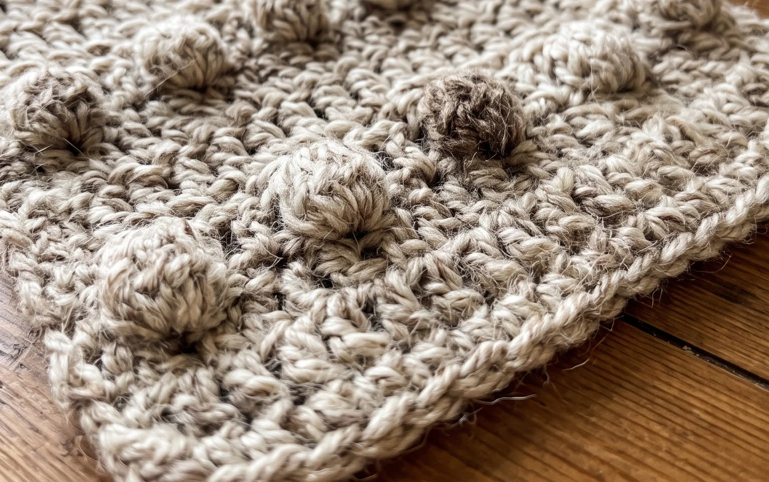 Snowy Evening Bobble Scarf