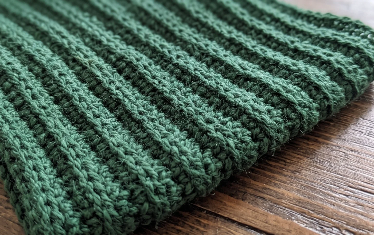 Reversible Basic Ribbed Scarf - Free Crochet Scarf Pattern
