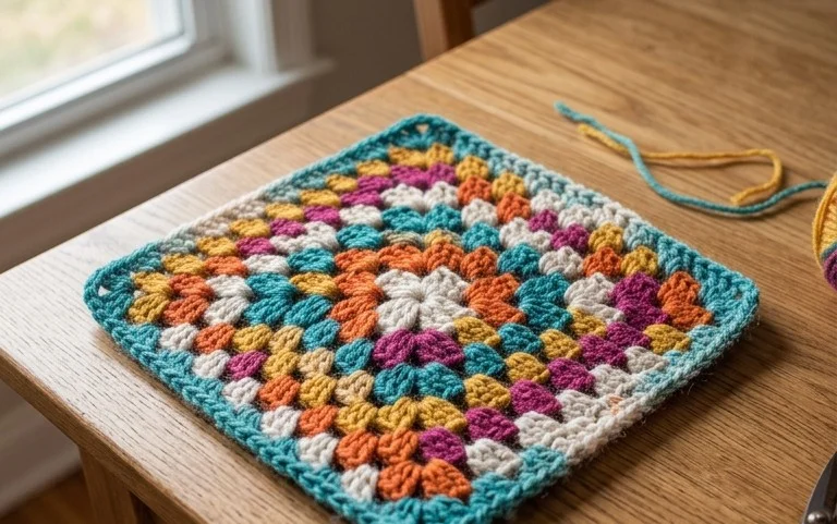 Free and Easy Granny Square Crochet Pattern for Beginners