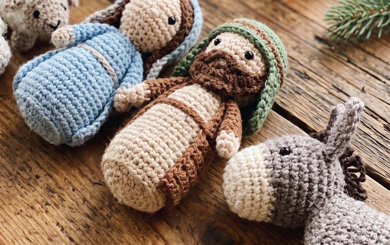 8 Christmas Nativity Set Crochet Patterns - FREE - iGOODideas.com