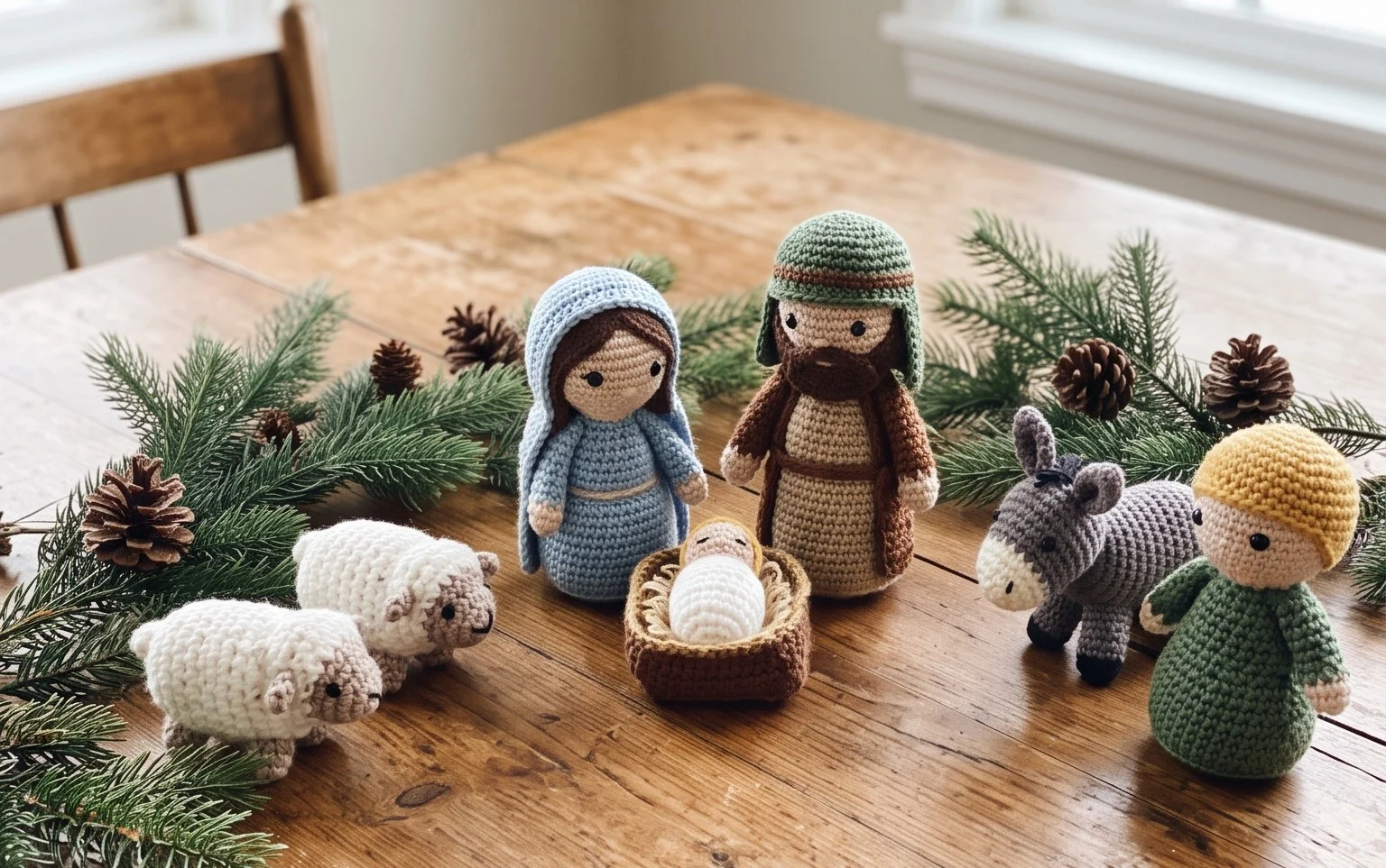 8 Free Christmas Nativity Set Crochet Patterns to Make