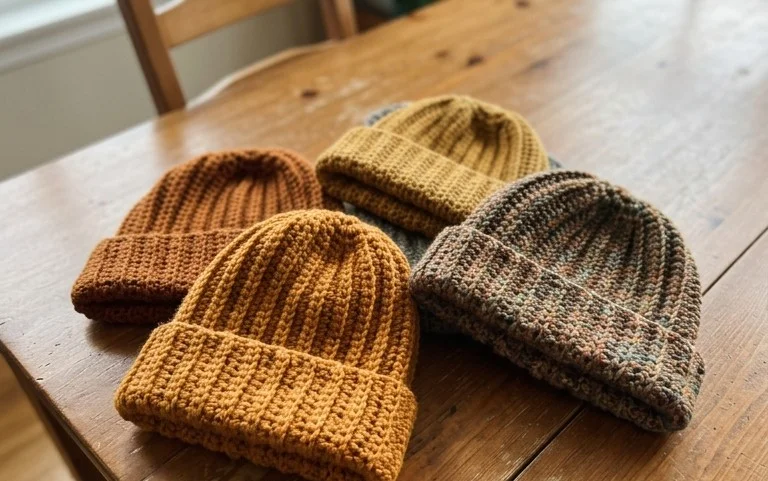 Alex Beanie Free Crochet Hat Pattern: Beginner Friendly